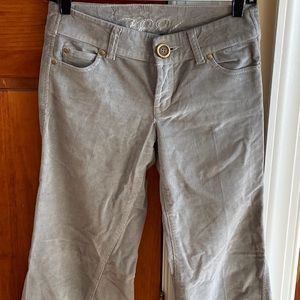 Grey corduroy boot cut level 99 pants